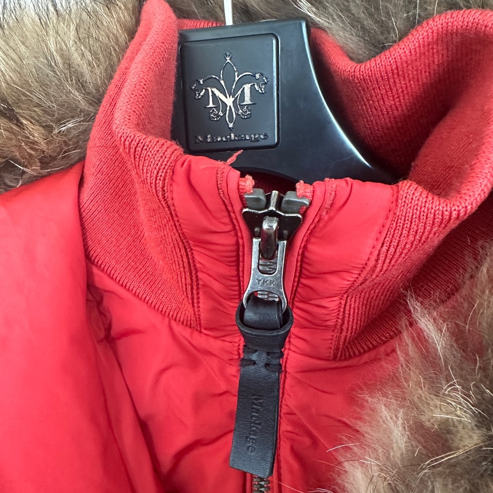 Mackage ADALI down coat with natural fur Signature Mackage Collar - Picture 12 of 17